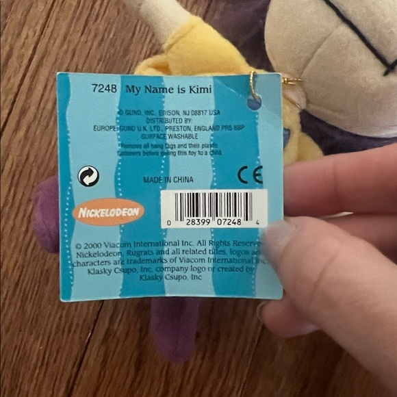 NWT 1997 & 2000 Nickelodeon The Rugrats Tommy Pickles & Kimi Finster Plush Toys - Picture 7 of 10